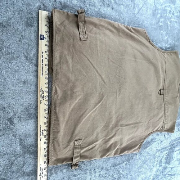 HQ Issue Vest Men's Large Khaki Concealment Carry Tactical Hunting Vest Gorpcore - Picture 8 of 11